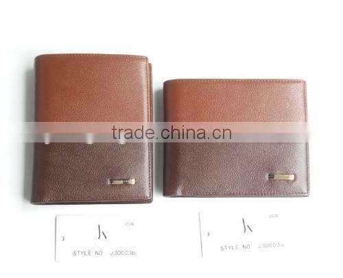 Genuine cow leather wallet gift set J30003a