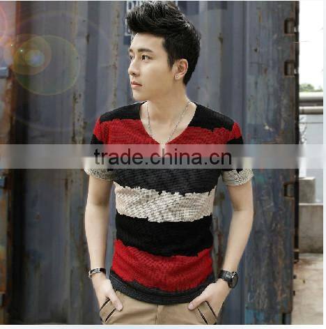 v-neck men's slim fit t-shirt