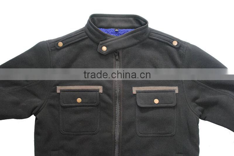 Factory OEM Double fabric Mens Warm Polar fleece Coat