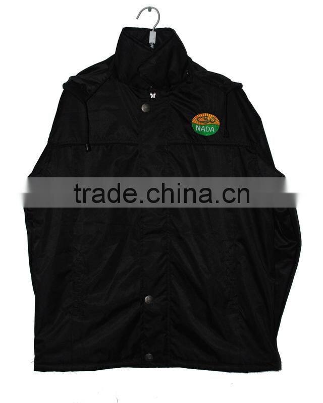 Men's Winter Wear 2015 new men's waterproof pvc coated padded jacket twill pvc coated lining cut terry quilted cotton