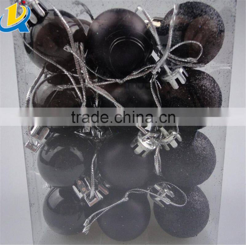 household party decoration white plastic christmas ornaments balls