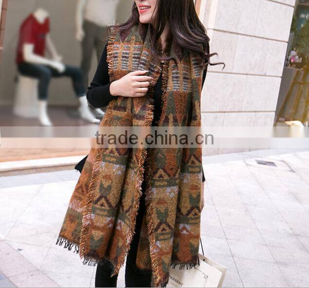 fancy printed pattern girls shawls and wraps lady shawls and wraps