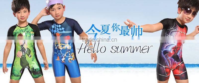 2015 Cute and ruffle girl swimwear lace