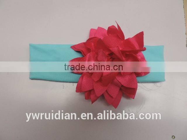 kids girl flower raglan hairwear persnickety remake cotton bowknot baby girl headbands children button hairband wholesale 2016