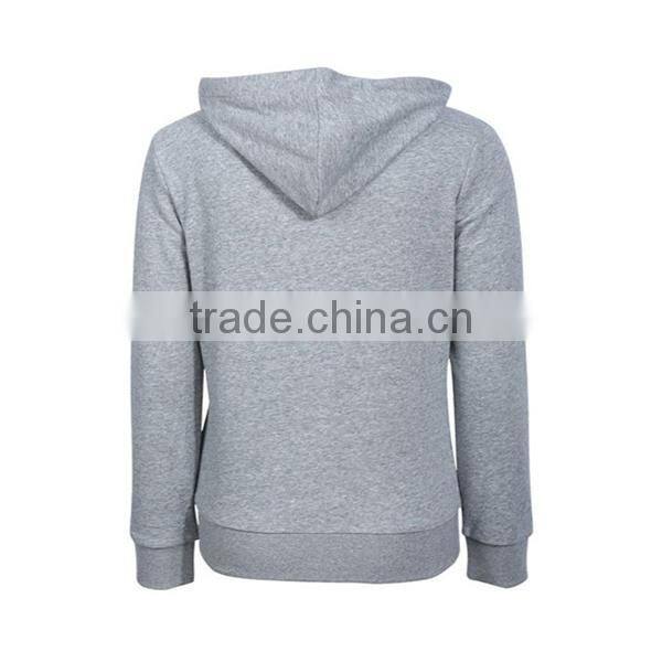 China custom women plain 65cotton 35polyester zip cheap hoody with hood