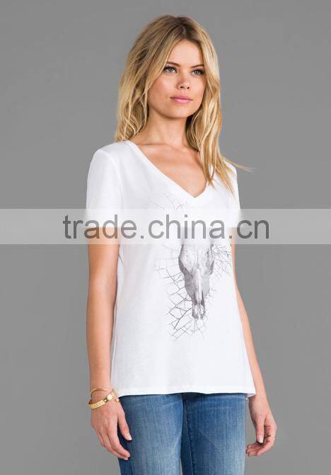 tight fit v-neck t-shirts