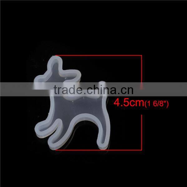 Silicone DIY Tools Deer Animal White Resin Mold For Jewelry Making