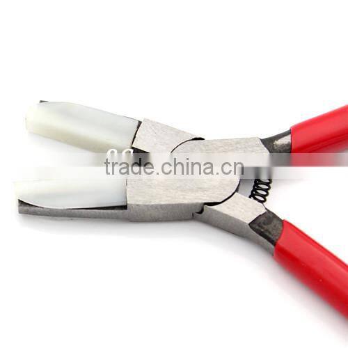 Red Plastic Jaw Pliers for Eyeglasses Jewelry Delicates