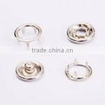 Metal Silver Ring Snap Button