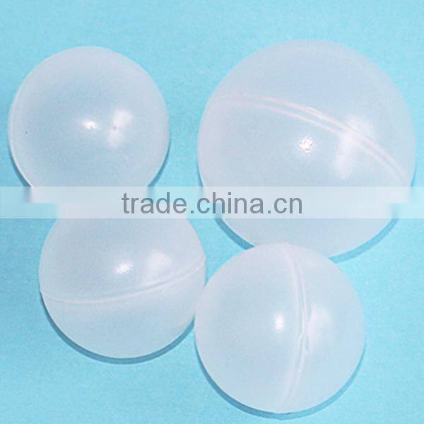 highy quality white clear plastic hollow balls