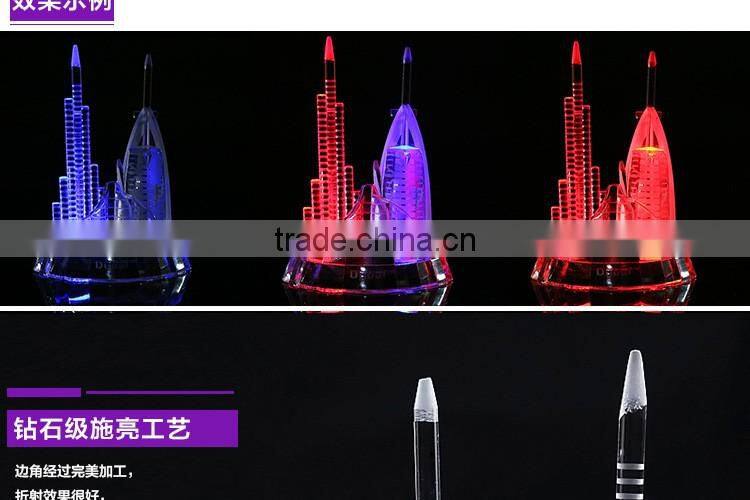 High Quanlity Crystal LED Dubai Tower With Souvenir Gift