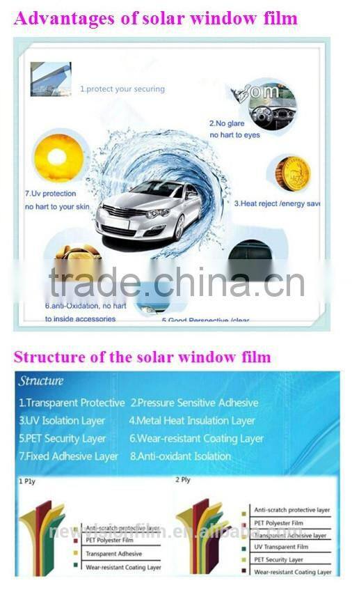 Professional manufacturer 6mil transparent glass window safety film for bank school