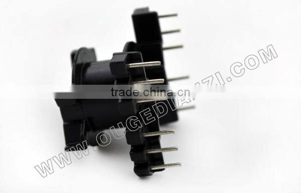 PQ2620 power transformer bobbin,vertical,pin6+6