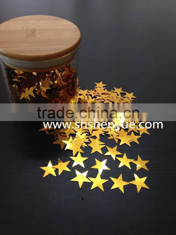 PET shape of star loose sequins wholesale