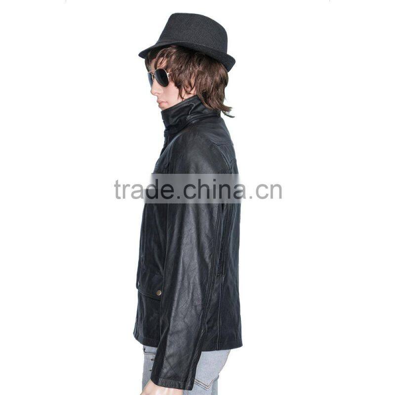 2016 Hot selling leather jacket for men