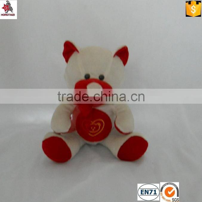 Good quality stuffed animal bear toys for valentine's with bow