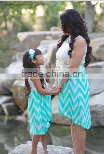 Mommy and children party dresses, clothes for mother and daughter garment factories in china