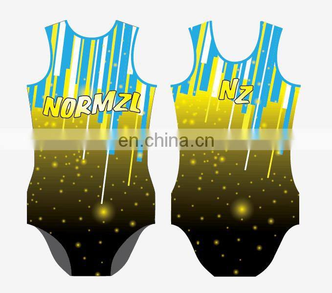 high cut spandex gymnastics leotards hip hop dance wear for women