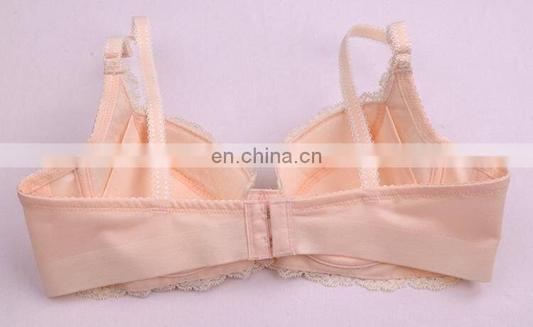Factory Price TOP Design Mesh Mature Ladies Sexy Nude Lace Bra