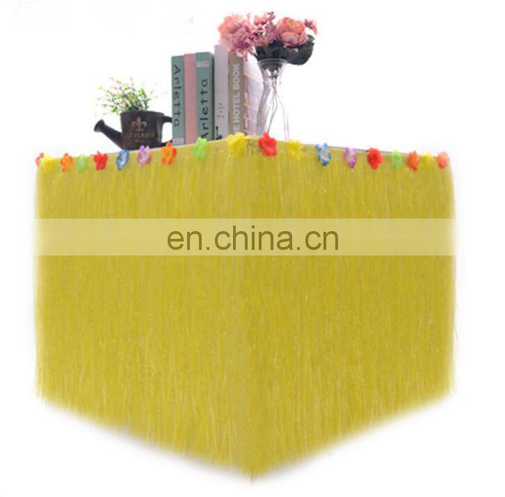 Hawaiian Table Skirt Luau Hibiscus Table Hula Skirt