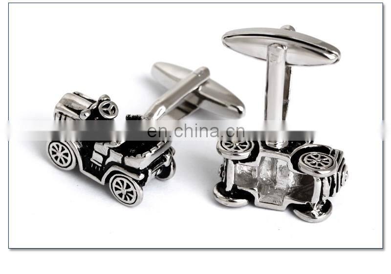 Mini Tractor Men Shirt Brand Cufflinks