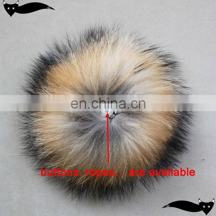 Hot sale natural 11cm raccoon fur ball