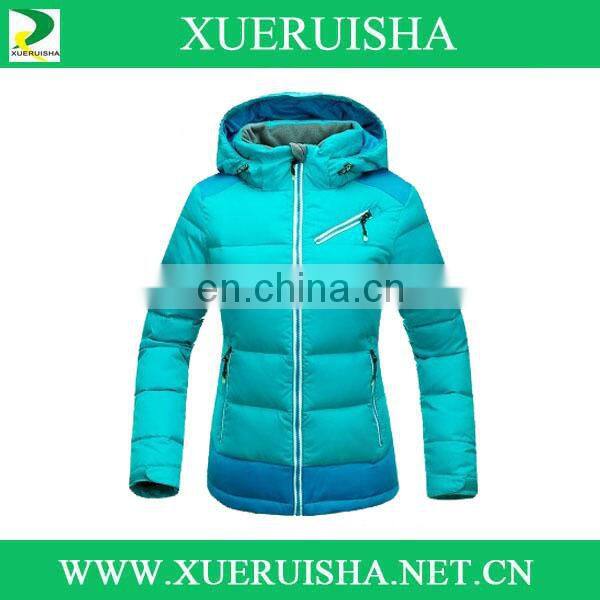 oem woman outdoor best quality jakcet feather down fill