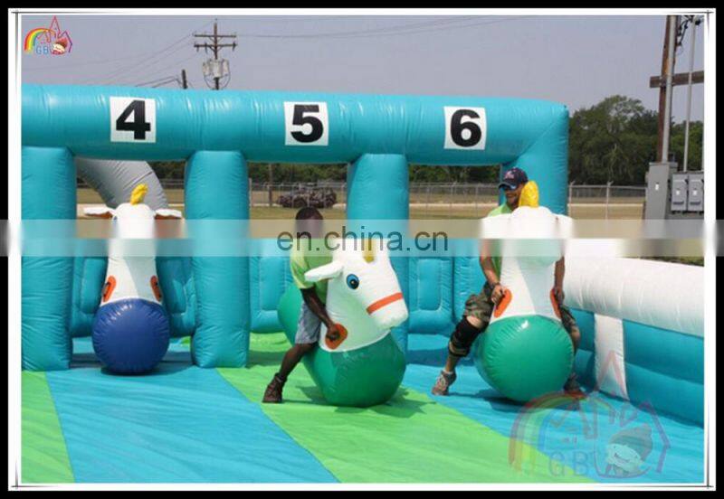 2016 New Products Inflatable Pony Hop Racing Games Ride On Pony Hony Toy For Kids And Adults