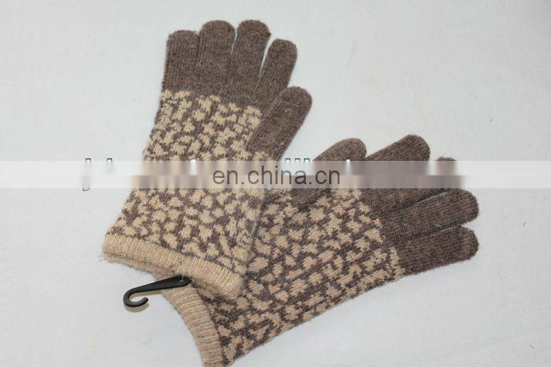 wool glove (JDG-S5C#) hijab fabric#) knit glove