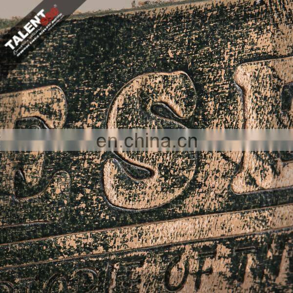 custom private brand design genuine jeans leather patch labels