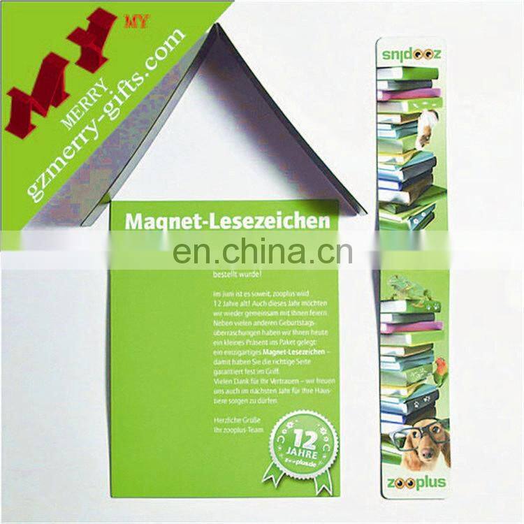 Pretty logo custom book mark / wholesale paper bookmark