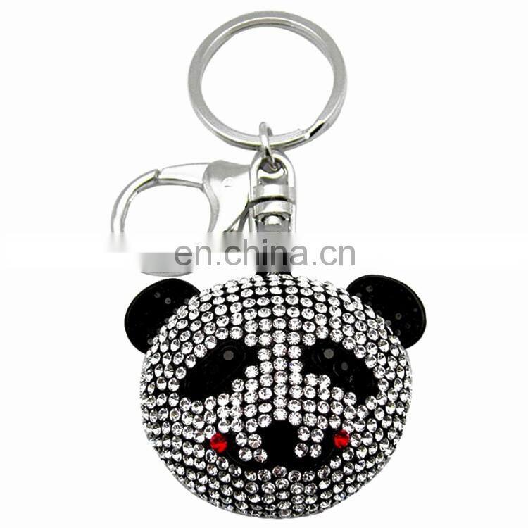 Newest customized High-grade rhinestone crystal ball keychain
