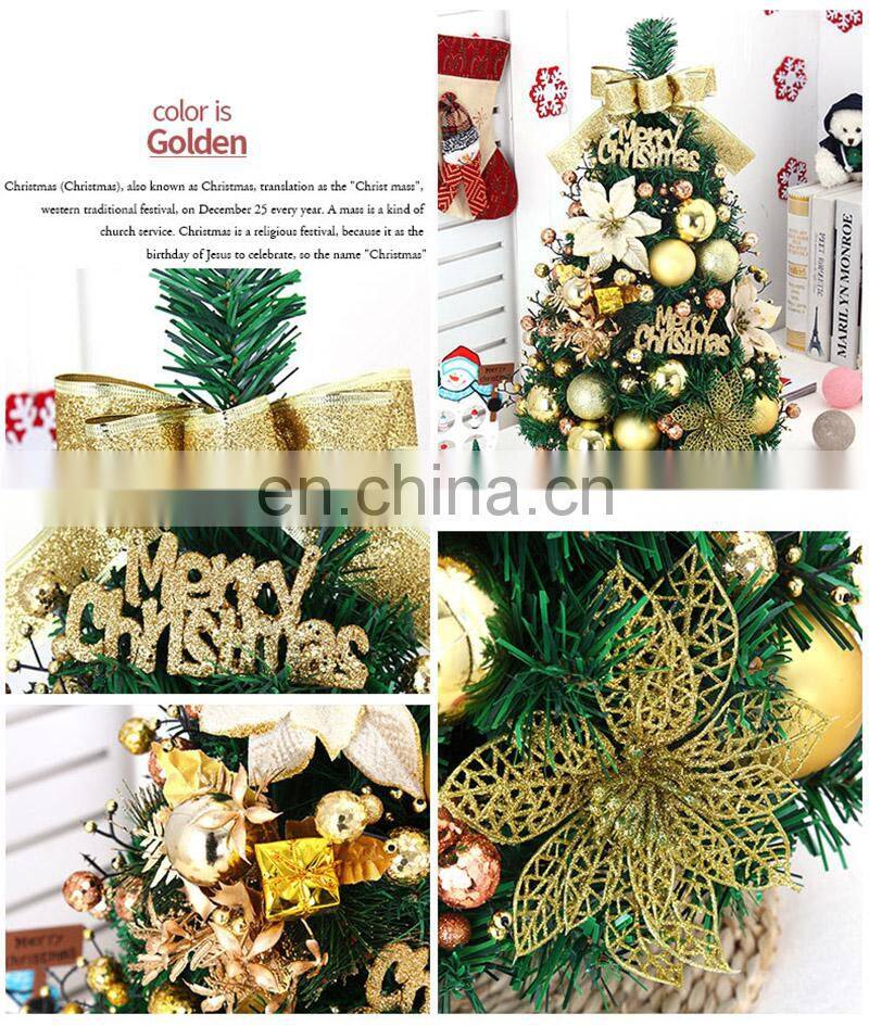 60cm Realistic Tabletop Christmas Trees Stand Small Size Gold
