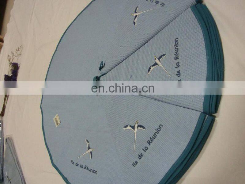 100% cotton kitchen towels cotton embroidery round hand towel