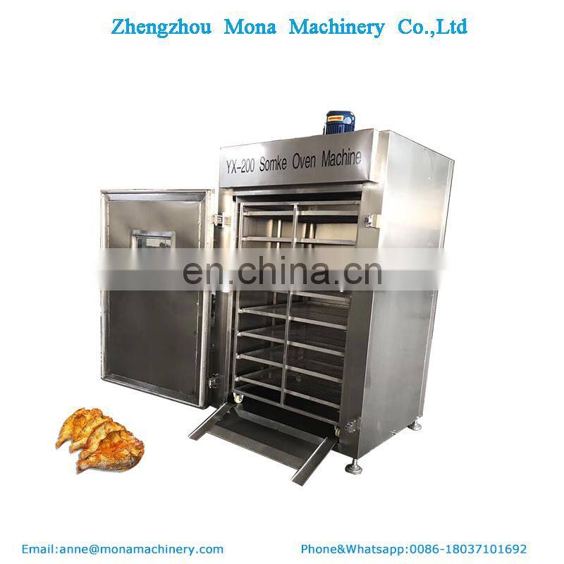 Electric Heating fish Meat Smoke Oven/fish Smokehouse /Sausage Smoke Oven House Chamber Machine