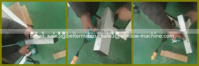 Portable electric PVC UPVC window door surface cleaning machine for removing welding seam