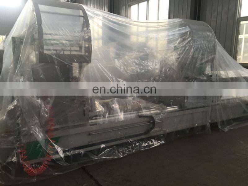 High Working Efficiency Curtain Wall Cutter Machine / Aluminium Profile Arbitrary Angle Double Head Cutting Saw