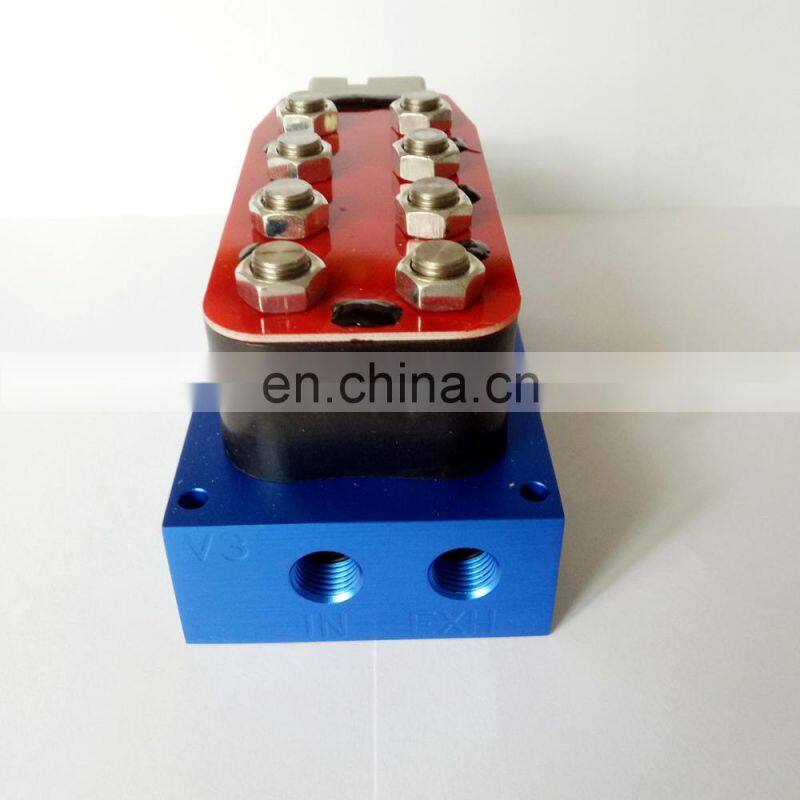 Eight connected solenoid valve group of pneumatic suspension system for automobile