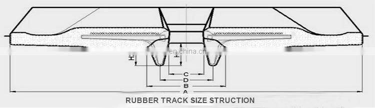 Kubota Rice Harvester Rubber Track for Sale