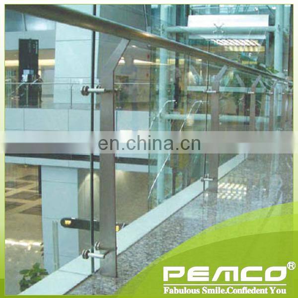 China Wholesale Flooring Frameless Railing Stainless Steel Glass Balustrade