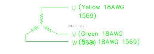 sensorless BLDC motor, 57mm brushless dc motor IP54 24VDC 6000 rpm