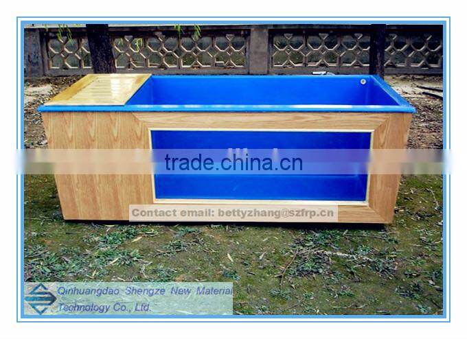 FRP fish farm tank, gel coating surface treatment, fish farming application tank