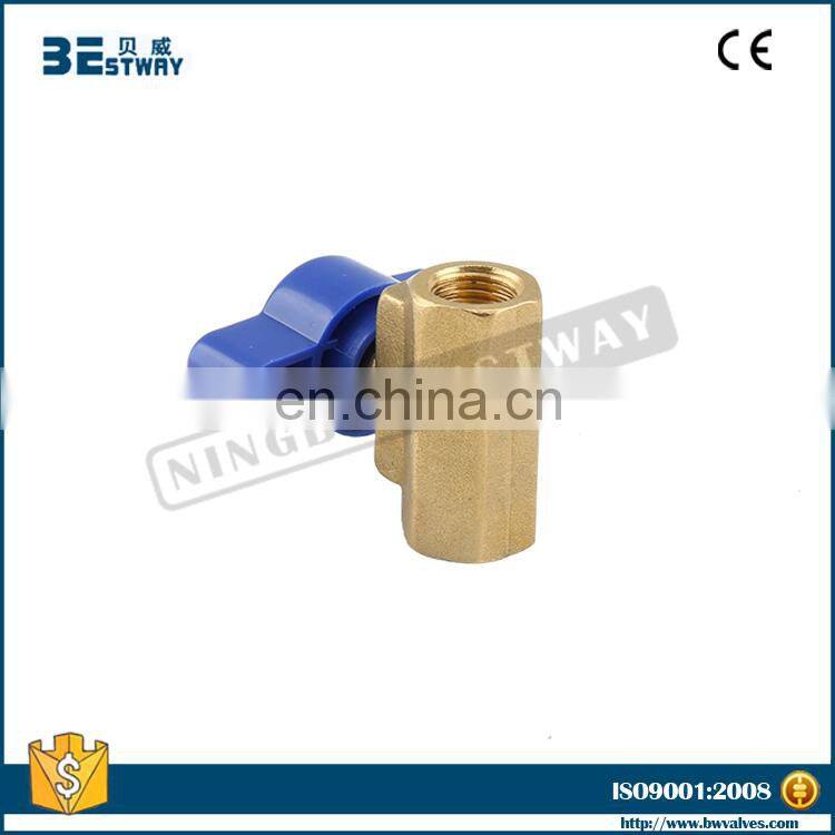 BWVA butterfly handle China Supplier High Quality iron / PVC stainless steel / brass mini ball Valve