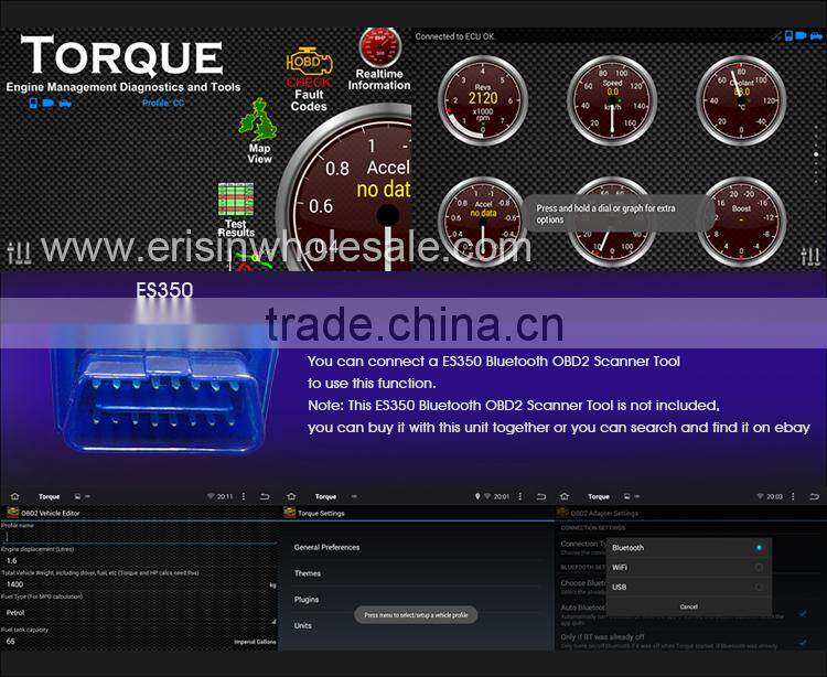 Erisin ES2027A 7" HD Quad Core Capacitive Android 4.4.4 Auto Radio GPS Car DVD for A3 S3 RS3 RNSE-PU