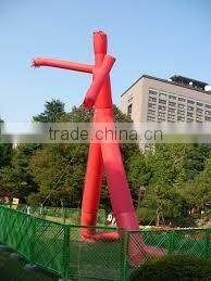 red waterproof two leg advertising inflatable air dancer inflatable sky man
