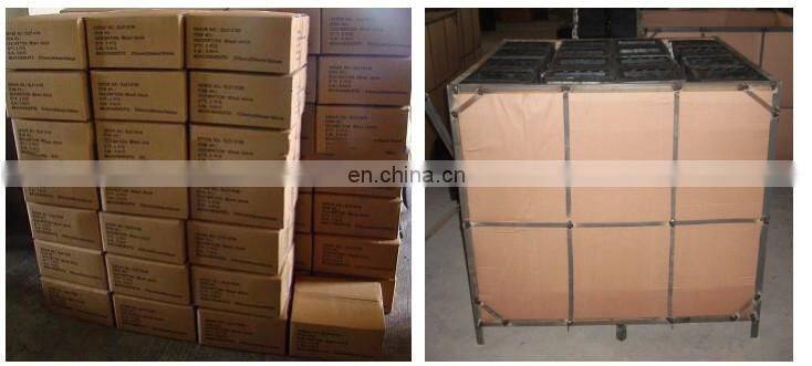 black rubber wheel chock parking stopper block load bearing 30 tons