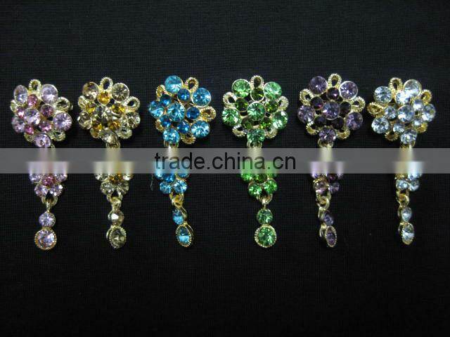 CB067 hot sale beautiful brooches Chain muslim scarf pins