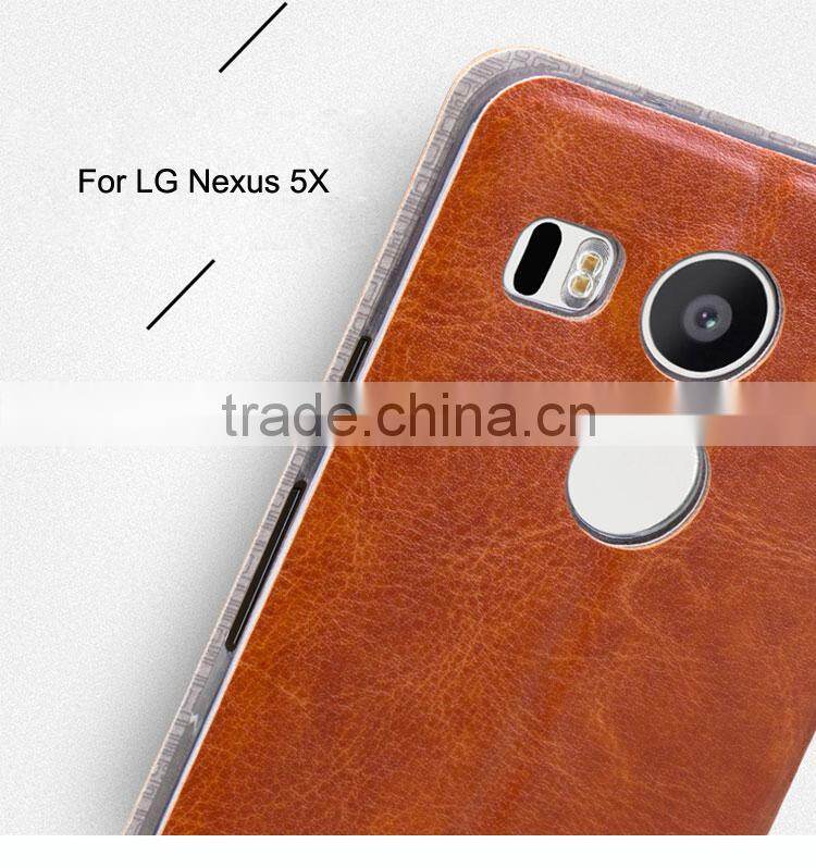 MOFi Brand PU Leather Phone Cases Cover for LG Nexus 5X, google Nexus 8, Flip Style Phone Cases