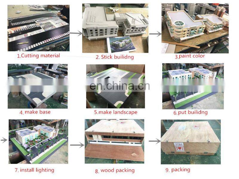 Light residential miniature building model , architectural model maker of apartment diorama