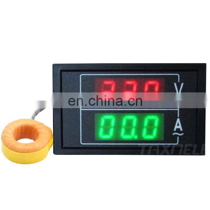 DL85 Dual LED Digital AC100-300V Voltage Amps Meter Digital AC Voltmeter Ammeter 100A ac digital panel voltmeter